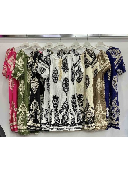 Sukienki damskie wloskie, Size uni,paczka 6szt,mix kolor