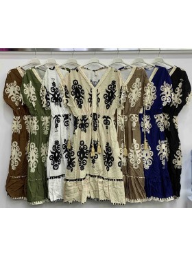 Sukienki damskie wloskie, Size uni,paczka 6szt,mix kolor