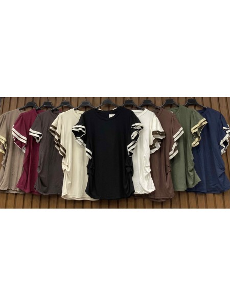 Bluzki  damskie wloskie, Size uni,paczka 6szt,mix kolor