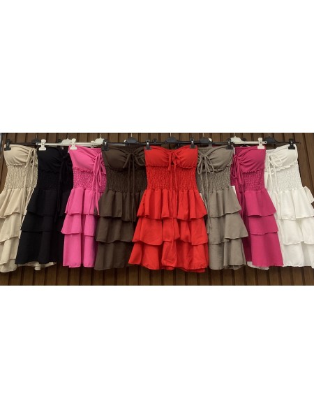 Sukienki damskie wloskie, Size uni,paczka 6szt,mix kolor