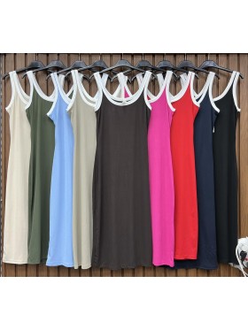 Sukienki damskie wloskie, Size uni,paczka 6szt,mix kolor
