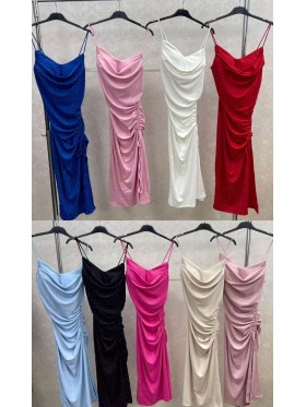 Sukienki damskie wloskie, Size uni,paczka 6szt,mix kolor