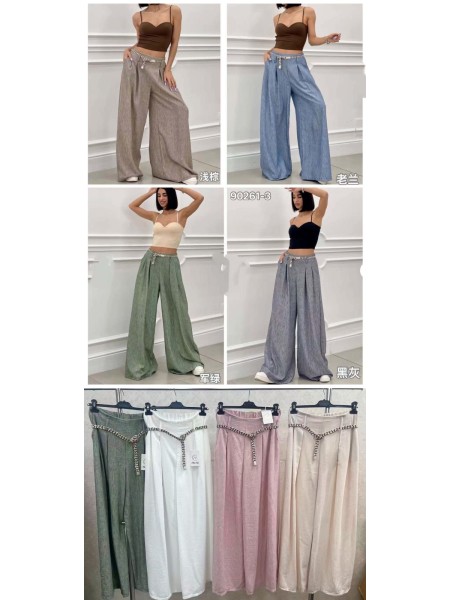 Spodnie  damskie wloskie, Size uni,paczka 6szt,mix kolor