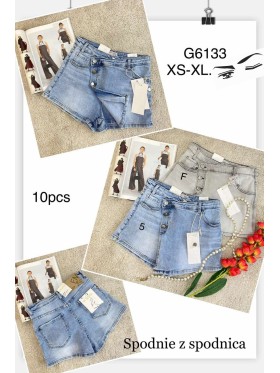 Spódnica krótka jeansowa damska M'sara,size xs-xl, paczka 10szt,