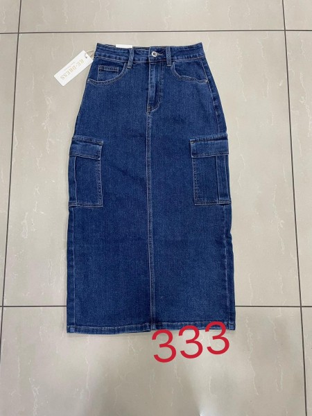 Spódnica długa Jeansowa damska ,size s-xl, paczka 10szt,