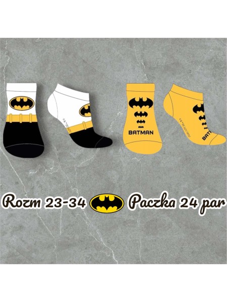 Skarpetki dzieciece rozm 23-34, paczka 24szt, mix kolor