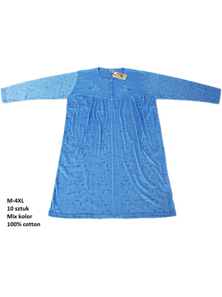 Koszule nocne damskie , Size m-4xl,paczka 10szt,mix kolor