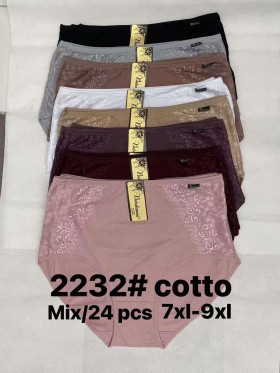 Majtki damskie, size 7-9xl  paczka 24szt ,mix kolor
