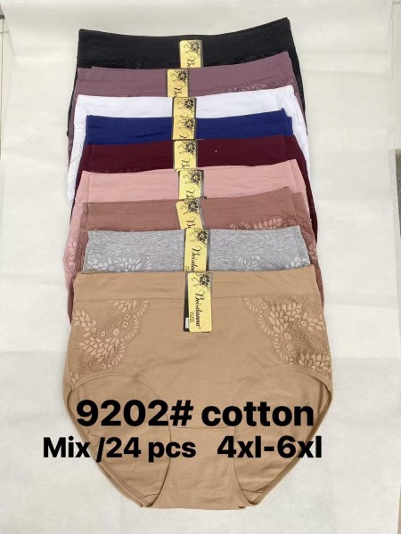 Majtki damskie, size 4-6xl  paczka 24szt ,mix kolor
