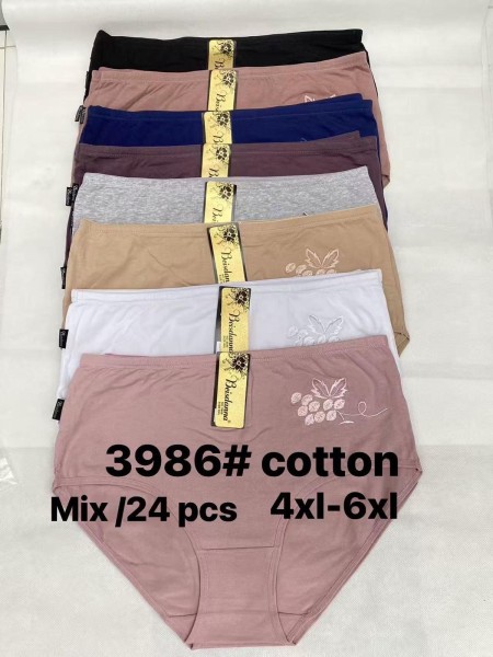 Majtki damskie, size 4-6xl  paczka 24szt ,mix kolor