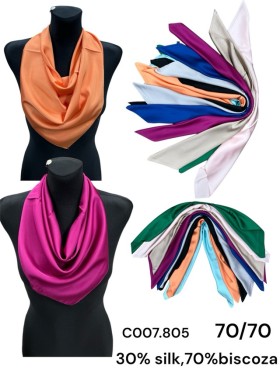 Szaliki Damskie , size standard (12szt/paczka) mix kolor,