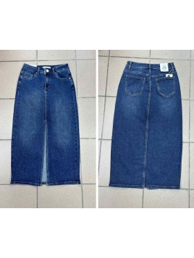 Spódnica długa jeansowa damska ,size 36-44, paczka 10szt,