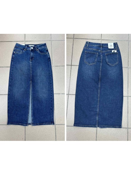 Spódnica długa jeansowa damska ,size 36-44, paczka 10szt,