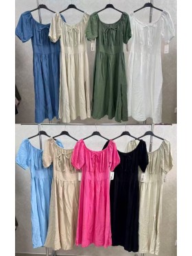 Sukienki damskie wloskie, Size uni,paczka 6szt,mix kolor