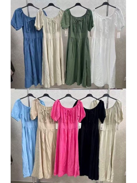 Sukienki damskie wloskie, Size uni,paczka 6szt,mix kolor