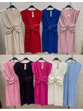 Sukienki damskie wloskie, Size uni,paczka 6szt,mix kolor