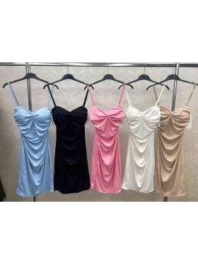 Sukienki damskie wloskie, Size uni,paczka 6szt,mix kolor