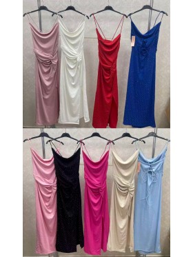 Sukienki damskie wloskie, Size uni,paczka 6szt,mix kolor