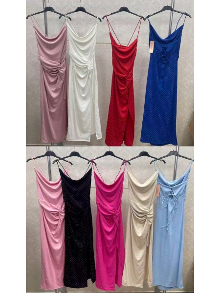 Sukienki damskie wloskie, Size uni,paczka 6szt,mix kolor
