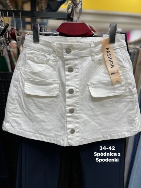 Spódnica krótka jeansowa damska ,size 34-42, paczka 10szt,