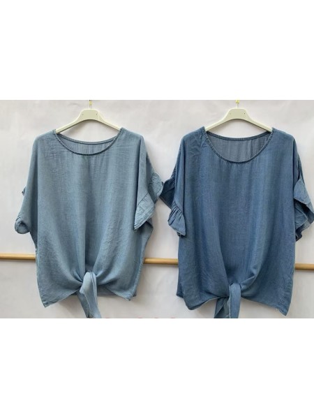 Bluzki damskie wloskie, Size uni,paczka 6szt,mix kolor