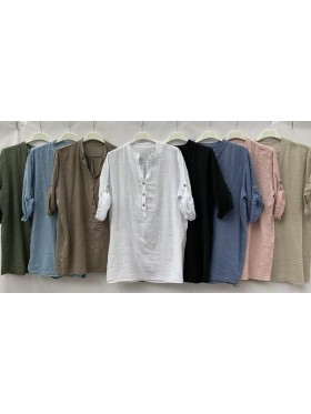 Bluzki damskie wloskie, Size uni,paczka 6szt,mix kolor