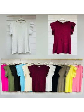 Bluzki damskie wloskie, Size uni,paczka 6szt,mix kolor
