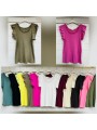 Bluzki damskie wloskie, Size uni,paczka 6szt,mix kolor
