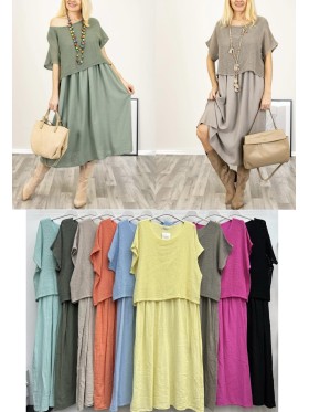 Sukienki damskie wloskie, Size uni,paczka 6szt,mix kolor