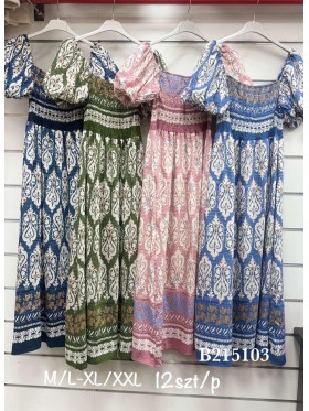 Sukienki damskie , Size m-2xlpaczka 12szt,mix kolor