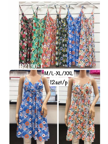 Sukienki damskie , Size m-2xl ,paczka 12szt,mix kolor