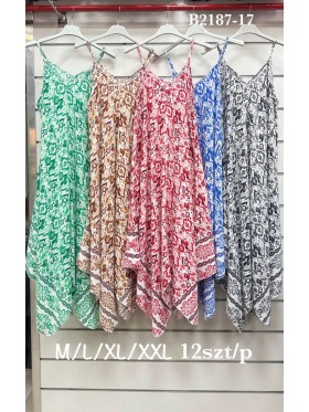 Sukienki damskie , Size m-2xl ,paczka 12szt,mix kolor