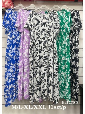Sukienki damskie , Size m-2xl ,paczka 12szt,mix kolor