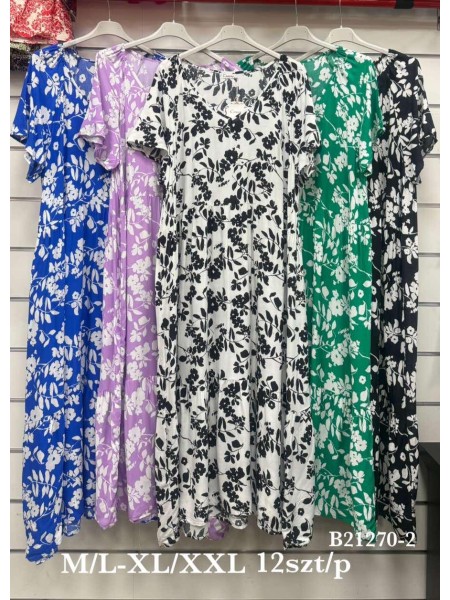 Sukienki damskie , Size m-2xl ,paczka 12szt,mix kolor