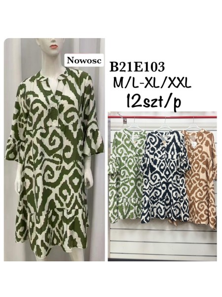 Sukienki damskie , Size m-2xl ,paczka 12szt,mix kolor