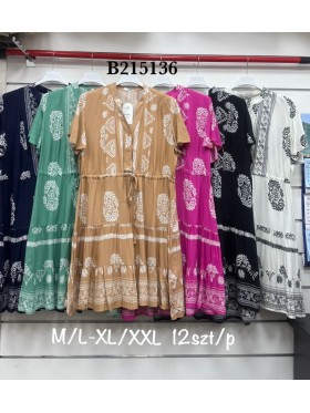Sukienki damskie , Size m-2xl ,paczka 12szt,mix kolor