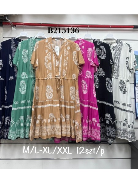 Sukienki damskie , Size m-2xl ,paczka 12szt,mix kolor