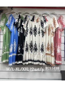 Sukienki damskie , Size m-2xl ,paczka 12szt,mix kolor
