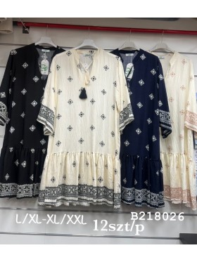 Sukienki damskie , Size l-2xl ,paczka 12szt,mix kolor
