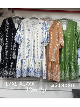 Sukienki damskie , Size l-2xl ,paczka 12szt,mix kolor
