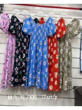 Sukienki damskie , Size m-2xl ,paczka 12szt,mix kolor