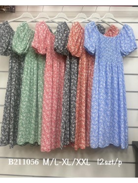 Sukienki damskie , Size m-2xl ,paczka 12szt,mix kolor