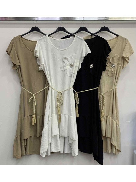 Sukienki damskie wloskie, Size uni,paczka 6szt,mix kolor