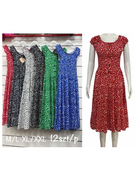 Sukienki damskie , Size m-2xl ,paczka 12szt,mix kolor