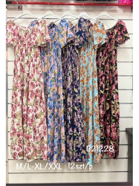 Sukienki damskie , Size m-2xl ,paczka 12szt,mix kolor