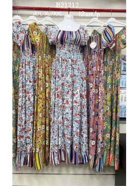 Sukienki damskie , Size m-2xl ,paczka 12szt,mix kolor