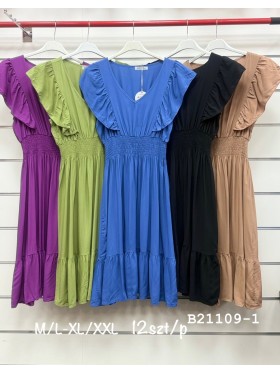 Sukienki damskie , Size m-2xl ,paczka 12szt,mix kolor