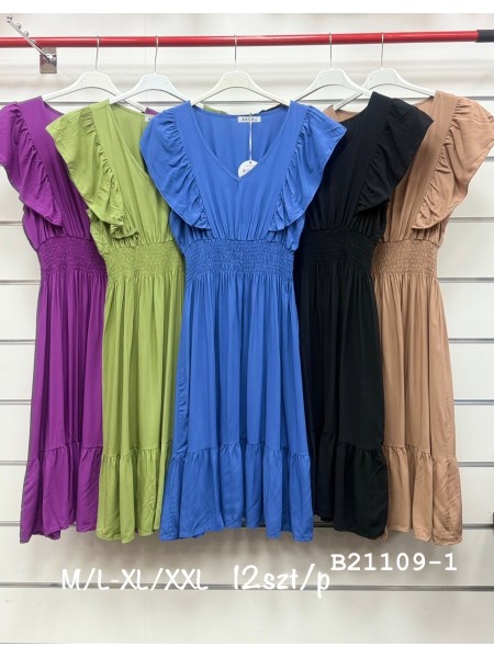 Sukienki damskie , Size m-2xl ,paczka 12szt,mix kolor