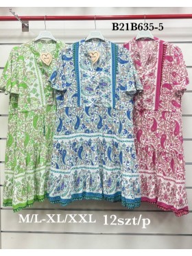 Sukienki damskie , Size m-2xl ,paczka 12szt,mix kolor