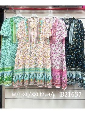 Sukienki damskie , Size m-2xl ,paczka 12szt,mix kolor